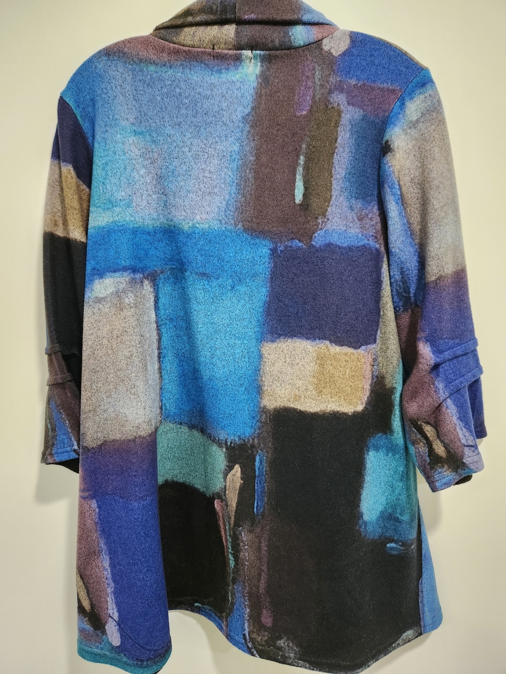 INC International Concepts Blue Multi Abstract Print Tunic